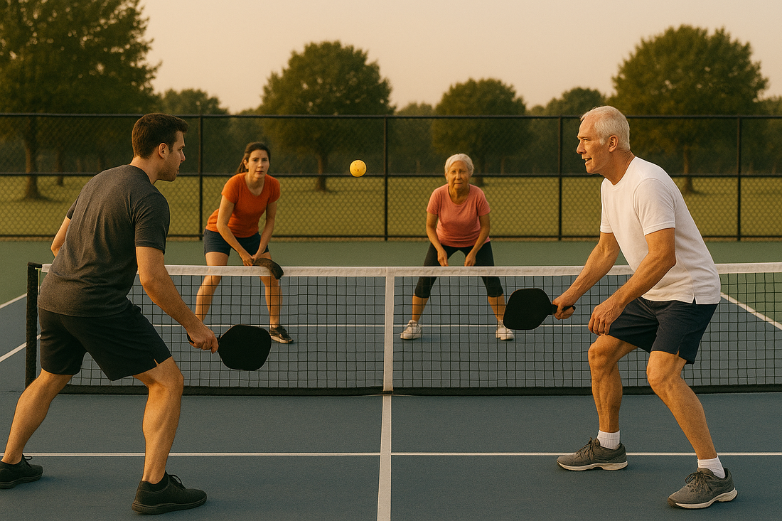 Le pickleball, le sport qui séduit toutes les générations