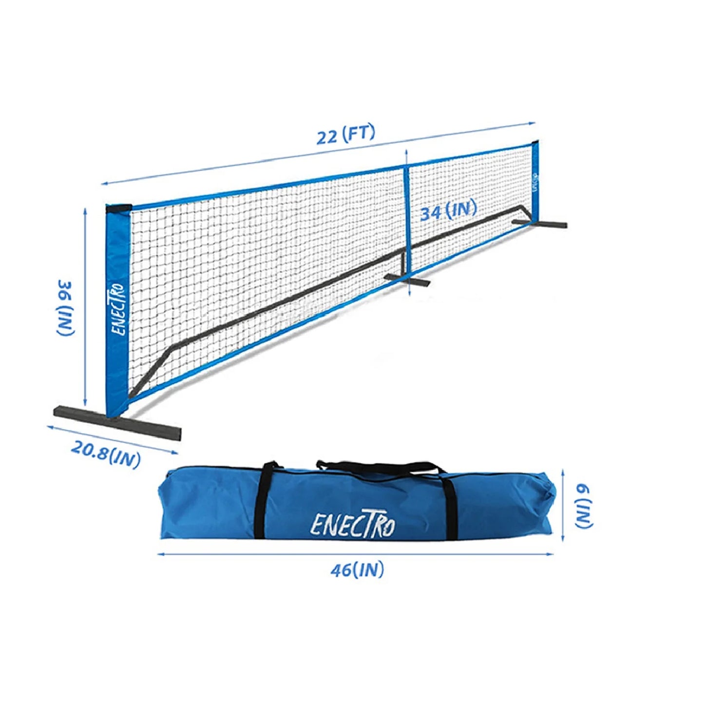 Filet de Pickleball portable - Taille officielle