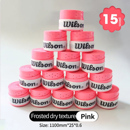 Lot 15 Surgrips Wilson pour raquette de Pickleball - Antidérapante et absorbante
