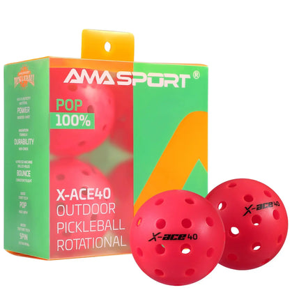 AMA Sport X-ACE - Balles Pickleball - 3 couleurs