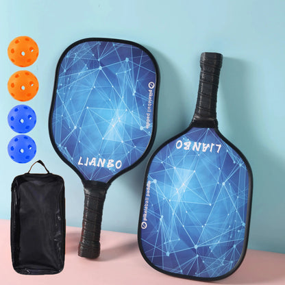 Kit Pickleball de 2 raquettes design et 4 balles