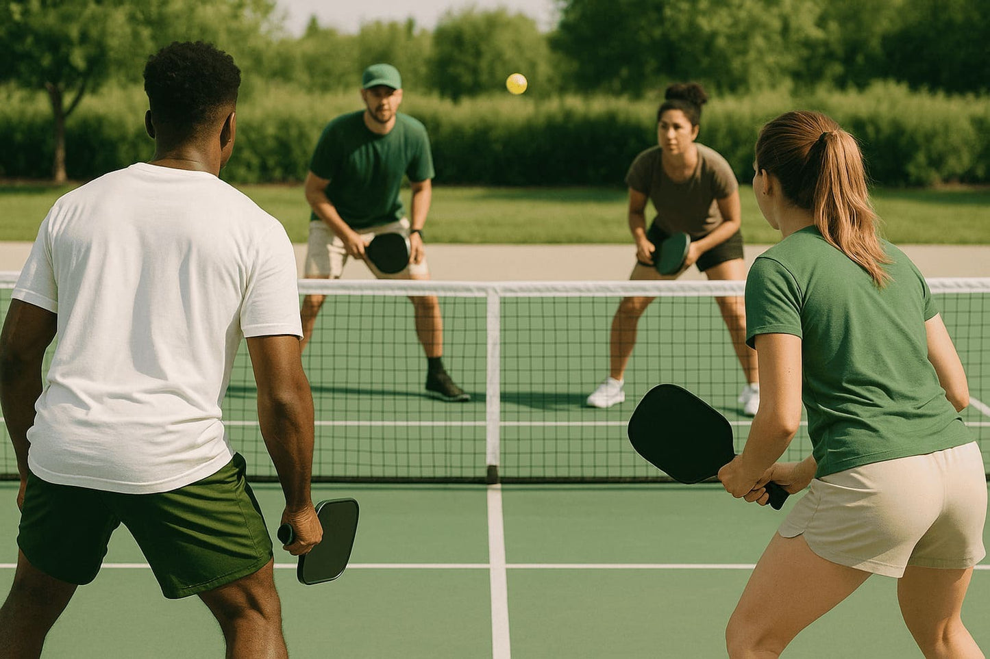 Kit Pickleball de 2 raquettes design et 4 balles