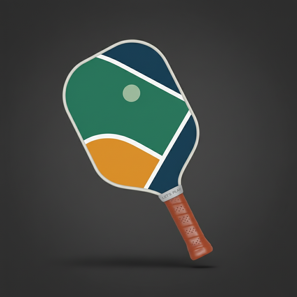 Raquette sur fond professionnel